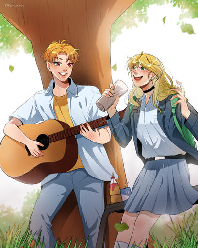 Two people with tone